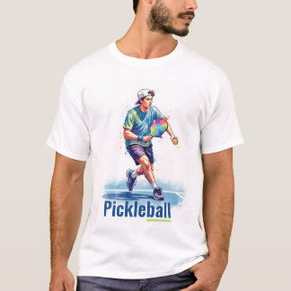 Pickleball-Zeichen-T-Shirt T-Shirt