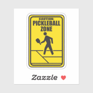 Pickleball Zone Pickleball-Aufkleber Aufkleber