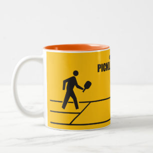 Pickleball-Zone Zweifarbige Tasse