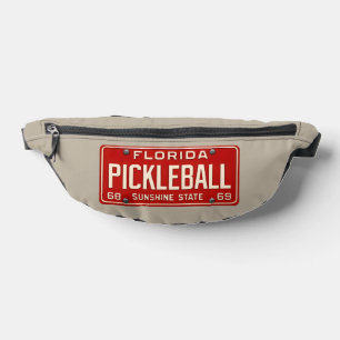 Pickleball-Zubehör   Rotes Retro-Florida-Nummernsc Bauchtasche