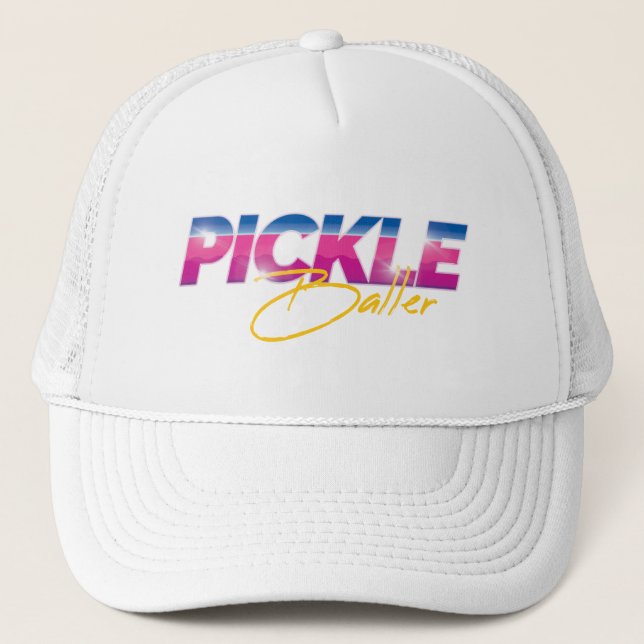 Pickleballer Trucker Hat Truckerkappe (Vorderseite)