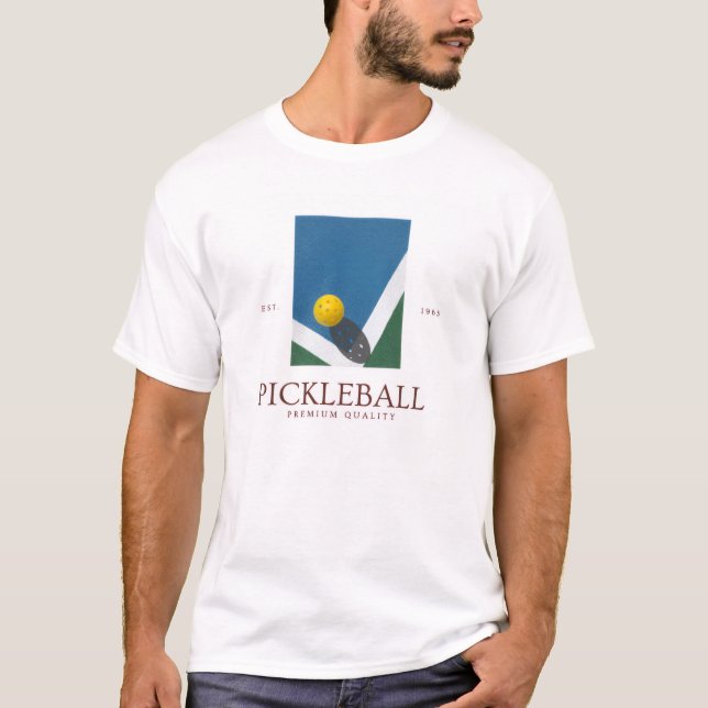 Pickleballfeld T-Shirt (Vorderseite)