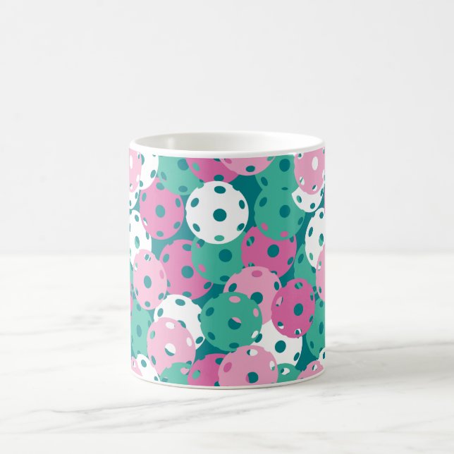 Pickleballs mischen sich grün kaffeetasse (Mittel)