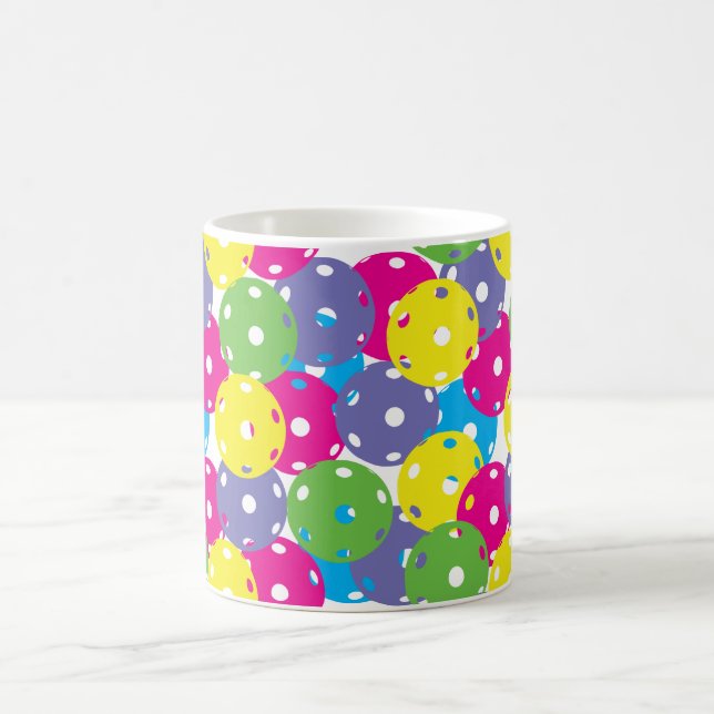 Pickleballs: Mischfarben Kaffeetasse (Mittel)