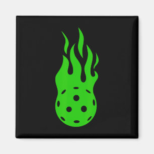Picklell Flame - Paddlell Tennis Pickleller Pickle Magnet