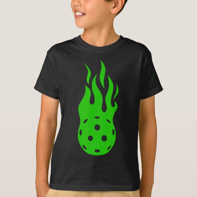 Picklell Flame - Paddlell Tennis Pickleller Pickle T-Shirt (Vorderseite)