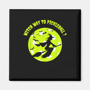 Picklell Hexe auf Broom Picklell Players Halloween Magnet