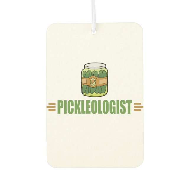 PICKLEOLOGIST Funny Pickle Liebhaber Autolufterfrischer (Vorderseite)