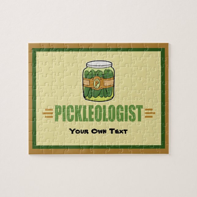 PICKLEOLOGIST Funny Pickle Liebhaber Puzzle (Horizontal)