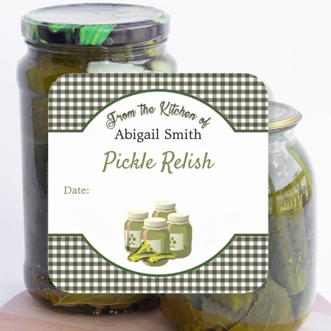 Pickles abkühlen und Aufkleber auf dem Platz entsp (Von Creator hochgeladen)