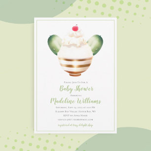 Pickles and Ice Cream Baby Shower Invitation Einladung