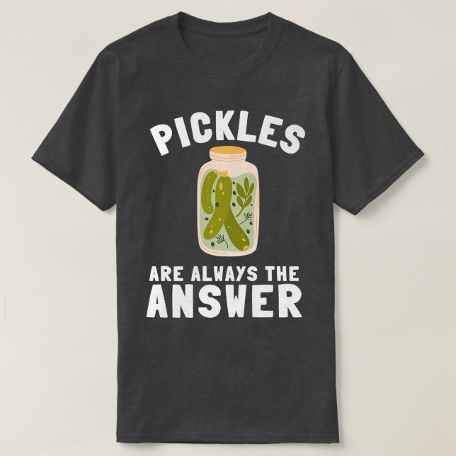 Pickles Cucumber Pickle Lover Pickle Jar Dose T-Shirt (Design vorne)