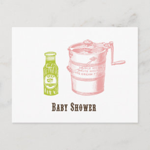 Pickles & Ice Cream Baby Dusche Einladung