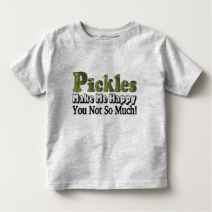 Pickles machen mich glücklich kleinkind t-shirt