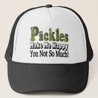 Pickles machen mich glücklich truckerkappe