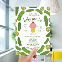 Pickles und Eiscreme Babydusche