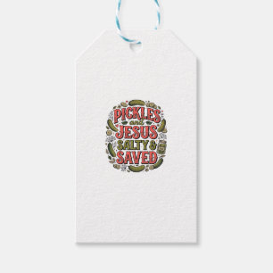 Pickles und Jesus Salty Saved Vintage-Shirt-Design Geschenkanhänger