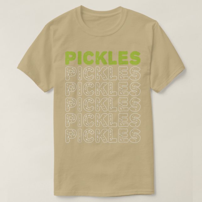 Pickles Vegan Pickles Lover Gemüseanbau Vege T-Shirt (Design vorne)