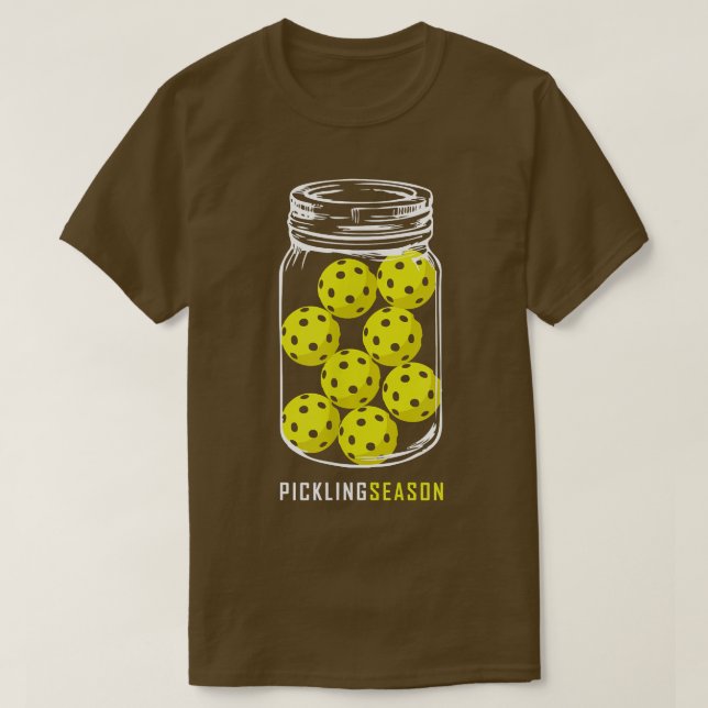 Pickling Season, Funny Pickleball Jar Ruhestand T-Shirt (Design vorne)