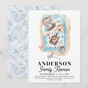 Picknick am Strand Familientreffen Einladung