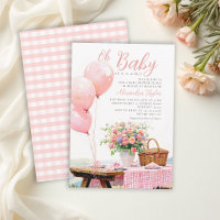Picknick-Balloons Floral Sommer Mädchen Baby-Party