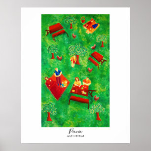 Picknick-Gemälde Poster