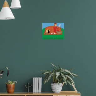 Picknick im Freien Poster