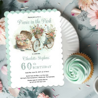 Picknick im Park Floral 60. Geburtstagsfeier
