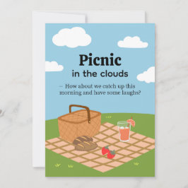 Picknick in den Wolken - Whimsical Outdoor-Einladu Einladung