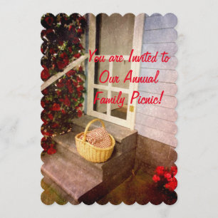 Picknick laden - Ihre Gewohnheit 5" x 7" Einladung