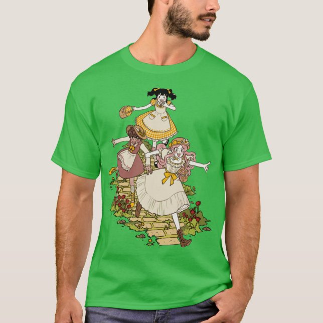 Picknick Mädchen Freunde Freund T-Shirt (Vorderseite)