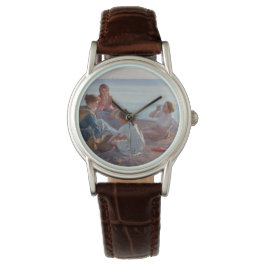 Picknick Snack am Strand (italienische Szene am Me Armbanduhr