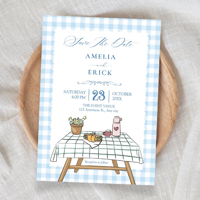 Picknickgartenhochzeit Save The Date (Von Creator hochgeladen)