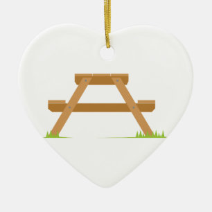 Picknicktisch Keramik Ornament