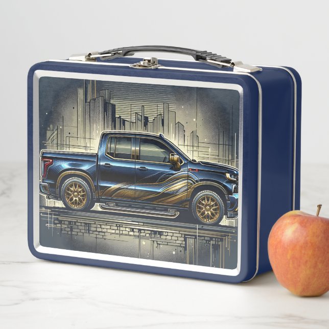 Pickup Truck Metall Brotdose (Beispiel)