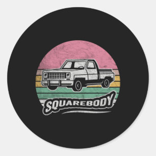 Pickup Truck Square Body Truck Squarebody Runder Aufkleber