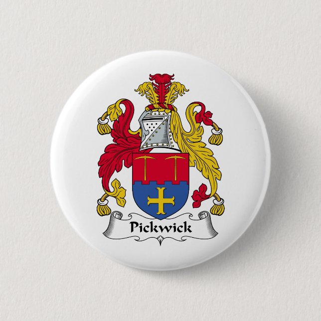 Pickwick Familienwappen Button (Vorderseite)
