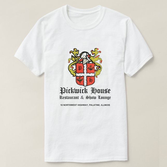 Pickwick House Restaurant Lounge, Palatine, IL T-Shirt (Design vorne)
