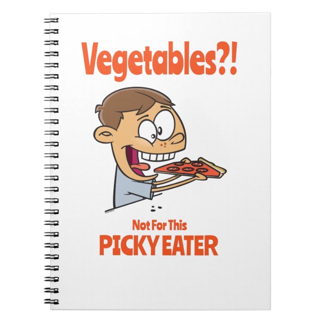 Picky Eater Food Design für Fussy Eaters Notizblock (Vorderseite)