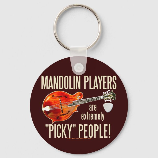 Picky Mandolinisten Schlüsselanhänger (Vorderseite)