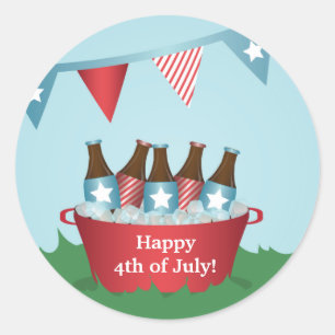 Picnic 4. Juli Party Stickers