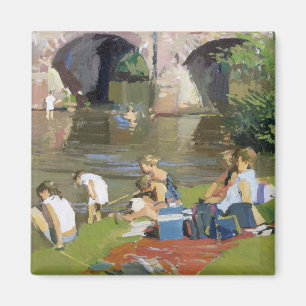 Picnic am Fluss Withypool Magnet