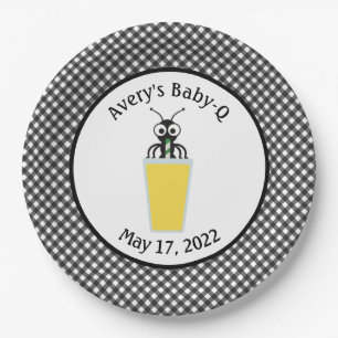 Picnic Ant Lemonade Black Gingham Paper Tellers Pappteller
