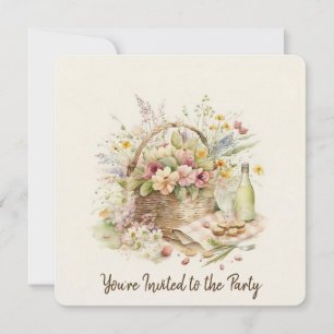 Picnic Basket 80. Geburtstagsparty Einladung