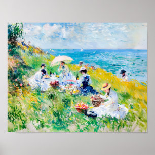 Picnic by Sea - Impressionist Artwork Poster