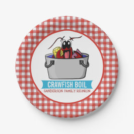 Picnic Crawfish Boil Wiedersehen Meeresfrüchte Par Pappteller