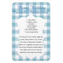 Picnic Cucumber Sandwich Recipe Magnet