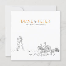 Picnic Garden Minimalistisch Black and White Weddi