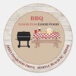 Picnic GRILLEN Grill Address Sticker