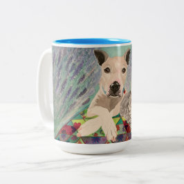 Picnic-Hunde Zweifarbige Tasse